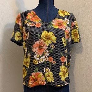 Forever 21 floral print shirt